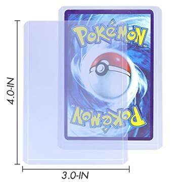 100ct TopLoaders and Card Sleeves,Card Protectors Hard Plastic, 3" x 4" Regular Fit for Trading Card,Baseball Card, Sports Cards (50pc Toploader+ 50pc Penny Sleeves)