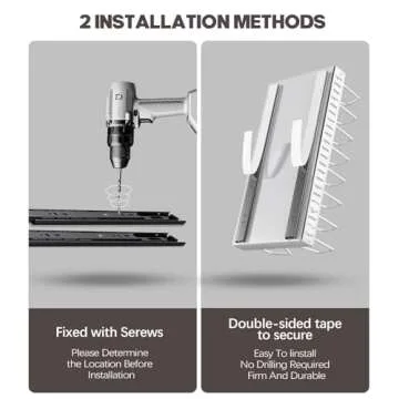 Pull Out Pots and Pans Organizer Under Cabinet, Sliding Lid Holder and Pan Rack in Kitchen, Slide Out inside Cabinet Storage for Pot Lid, Bakeware, Dishes, 8 Adjustable Dividers, 2 Pack White