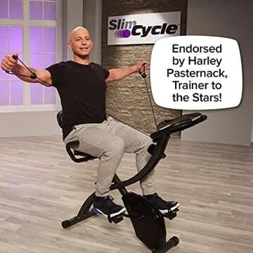 BulbHead Slim Cycle Stationary Bike for Comfortable Workouts