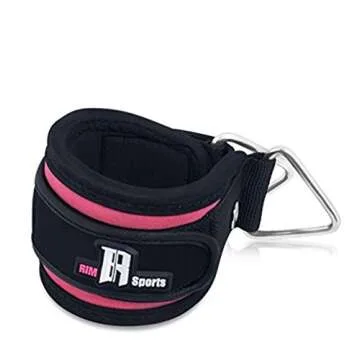 RIMSports Ankle Strap for Cable Machine Attachment - Leg Strap & Glutes Workout Equipment Gym Accessories for Women - Adjustable Ankle Cuff Gym Straps - Cable Kickback Ankle Strap for Leg Exercise