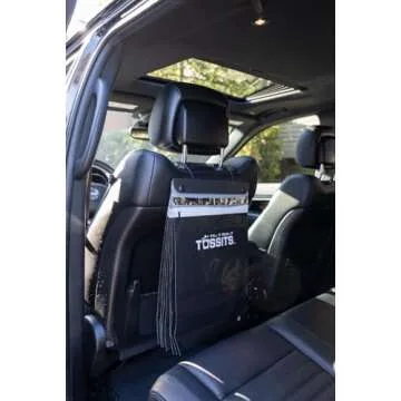 Tossits Disposable Car Trash Bag Hanging (Black, Set of 21) - Leak-Proof, Smell-Proof Automobile Trash Container, Eco-Friendly, Thick, Large 12x15 Car Trash Bin with Sturdy Header Board