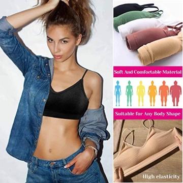 Selizo Padded Sports Bras for Women - 6 Pack