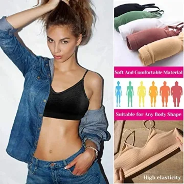 Selizo Padded Sports Bras for Women - 6 Pack