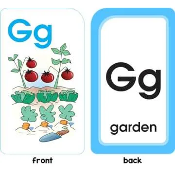 School Zone - Alphabet Fun Flash Cards - Ages 4 to 6, Preschool to Kindergarten, ABCs, Uppercase and Lowercase Letters, Spelling, and More