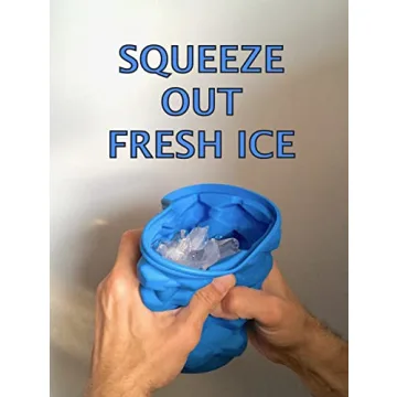 FREEZE AND SQUEEZE Ice Cube Maker Creates Easy Ice Nuggets