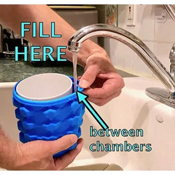 FREEZE AND SQUEEZE Ice Cube Maker Creates Easy Ice Nuggets