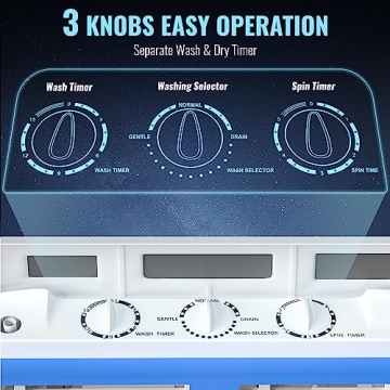 Portable Twin Tub Washer & Spin Dryer for RV