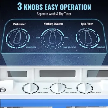 Portable Twin Tub Washer & Spin Dryer for RV
