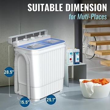 Portable Twin Tub Washer & Spin Dryer for RV