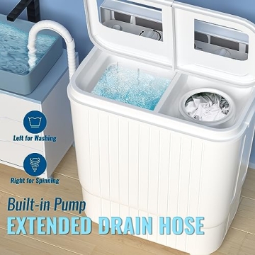 Portable Twin Tub Washer & Spin Dryer for RV