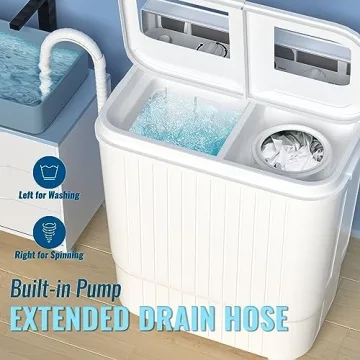 Portable Twin Tub Washer & Spin Dryer for RV