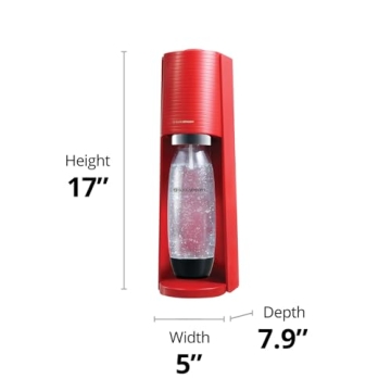 SodaStream Terra Sparkling Water Maker Bundle - Red