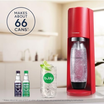 SodaStream Terra Sparkling Water Maker Bundle - Red