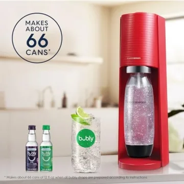 SodaStream Terra Sparkling Water Maker Bundle - Red