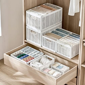 UNZIPE 2 Pack Closet Storage Bins for Organized Spaces