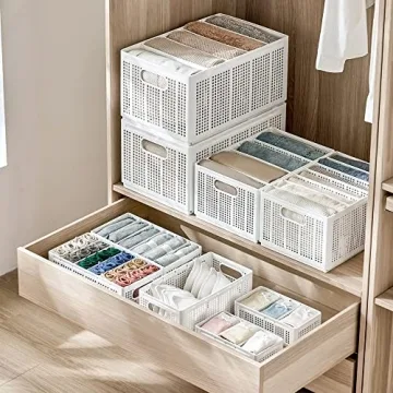 UNZIPE 2 Pack Closet Storage Bins for Organized Spaces