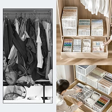 UNZIPE 2 Pack Closet Storage Bins for Organized Spaces