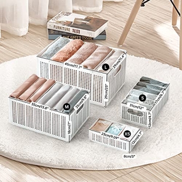 UNZIPE 2 Pack Closet Storage Bins for Organized Spaces