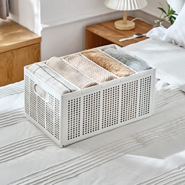 UNZIPE 2 Pack Closet Storage Bins for Organized Spaces