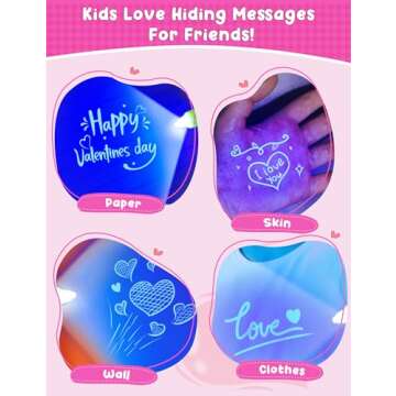MESAOKTA 28 Pcs Valentines Day Gifts for Kids with Invisible Ink Pens, 14 Design Valentines Day Cards for Kids School, Valentines Exchange Gifts for Kids, Valentine School Classroom Exchange Prizes