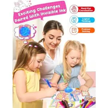 MESAOKTA 28 Pcs Valentines Day Gifts for Kids with Invisible Ink Pens, 14 Design Valentines Day Cards for Kids School, Valentines Exchange Gifts for Kids, Valentine School Classroom Exchange Prizes