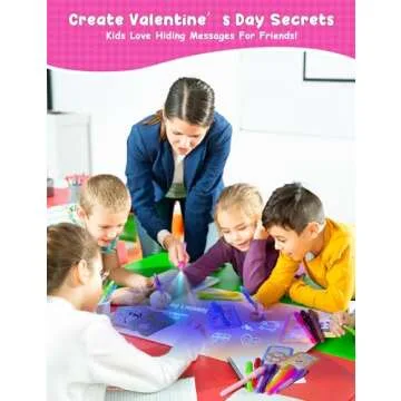 MESAOKTA 28 Pcs Valentines Day Gifts for Kids with Invisible Ink Pens, 14 Design Valentines Day Cards for Kids School, Valentines Exchange Gifts for Kids, Valentine School Classroom Exchange Prizes