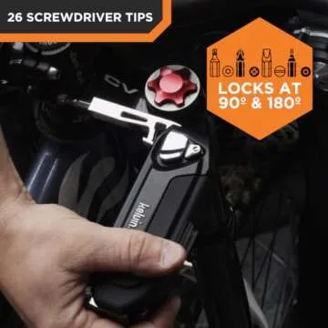 Kelvin Tools K-36 Multi-Tool Set, 36 Integrated Tools, 26 Bit Screwdriver Set, Tape Measure, Corkscrew (Black)