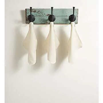 City Threads Organic Cotton Kitchen Towels Set of 6 Absorbent