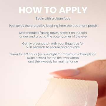 Skyn ICELAND Dissolving Microneedle Under Eye Patches With 39% Hyaluronic Acid & Peptides. No-Slip Eye Mask to Firm And Reduce Wrinkles & Fine Lines, 1 Pair