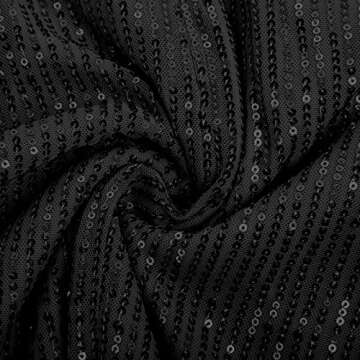 GRACE KARIN Women Deep V Neck Party Mini Dress U Back Sequin Irregular Hem Evening Dress