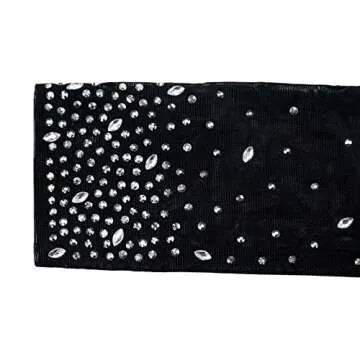 Hotheart Sexy Long Sleeve Mesh Rhinestones Jumpsuit