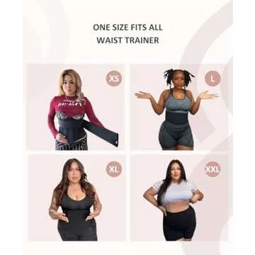 FeelinGirl Waist Trainer for Women Bandage Wrap Trimmer Belt Long Torso Tummy Wraps Belly Body Shaper Waist Trimmer Belt