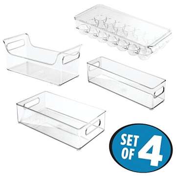 InterDesign 4-Piece Kitchen Storage Organizer Set