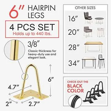 Shop Interesthing Hairpin Legs for Stylish Furniture Solutions