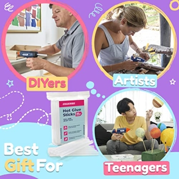 50 pcs Full Size Hot Glue Sticks for Crafts & DIY