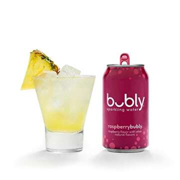 bubly Sparkling Water, Berry Peachy Variety Pack, 12 fl oz. Cans, (Pack of 18)