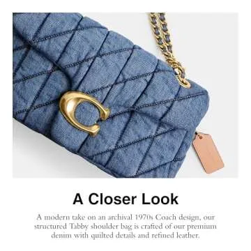 Shop Coach Tabby Shoulder Bag 26 in Indigo for Elegance