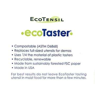 EcoTaster Mini - 500 Compostable Mini Tasting Spoons
