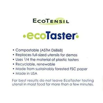 EcoTaster Mini - 500 Compostable Mini Tasting Spoons