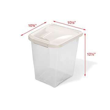 Van Ness 10-Pound Food Container with Fresh-Tite Seal (FC10) white