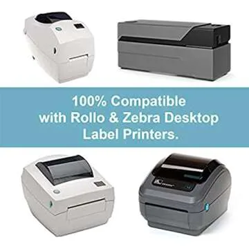 Hybsk Thermal Labels for Barcodes & Addresses - 2 Rolls