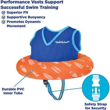 SwimSchool Swim Trainer Vests for Toddlers Ages 2-4