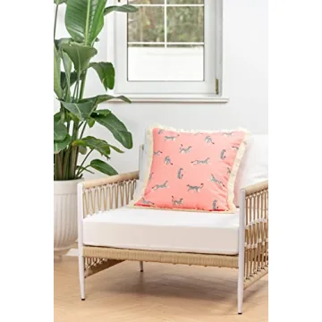 Hofdeco Tropical Pink Leopard Pillow Cover 20x20 Outdoor