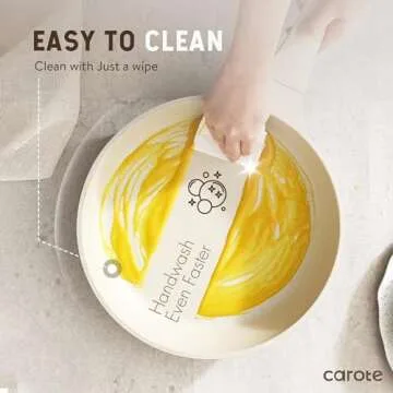 CAROTE Pots and Pans Set, 14pcs Kitchen Cookware Sets, Induction Pots and Pans Nonstick, Cooking Pans Pots Set, Cream Beige, All Stoves Compatible