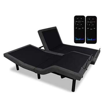 iDealBed 3i Custom Adjustable Bed Base, Wireless, Zero Gravity, One Touch Comfort Positions, Program...