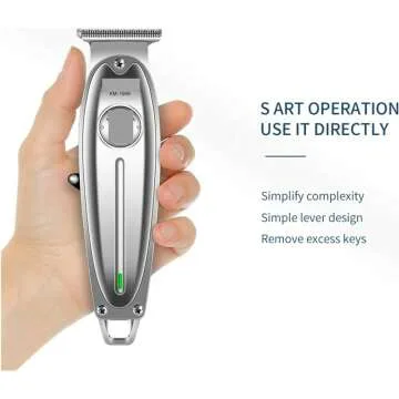 WAKAIP Cordless Hair Clipper for Men - T-Blade Trimmer