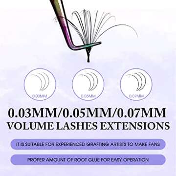 Wendy Lashes Volume Eyelash Extensions 0.07 D Curl