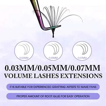 Wendy Lashes Volume Eyelash Extensions 0.07 D Curl