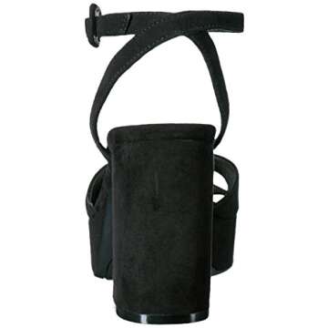 Chinese Laundry Women's Theresa Platform Dress Sandal, Black Suede, 7.5 M US