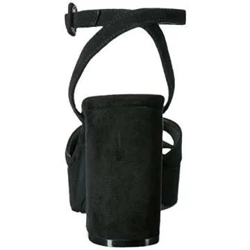 Chinese Laundry Women's Theresa Platform Dress Sandal, Black Suede, 7.5 M US